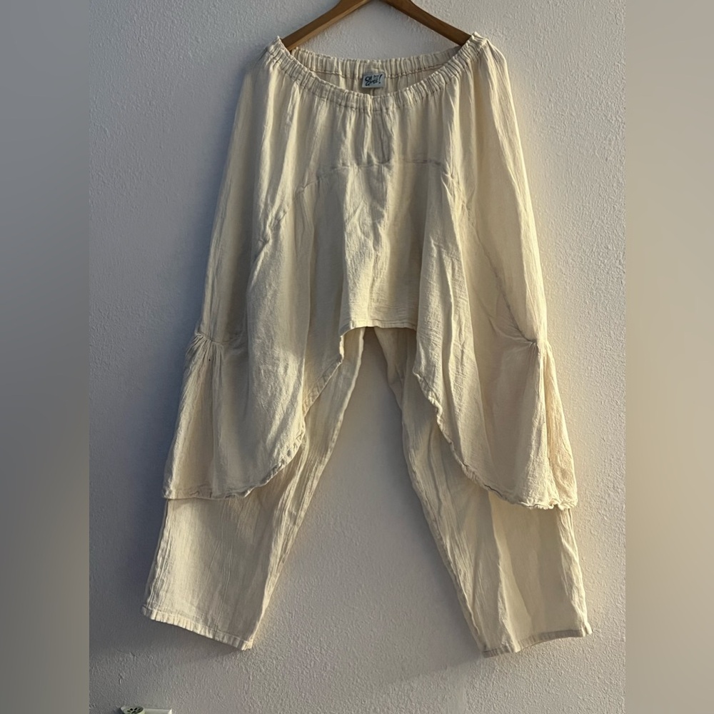OH MY GAUZE,CREAM PANTS